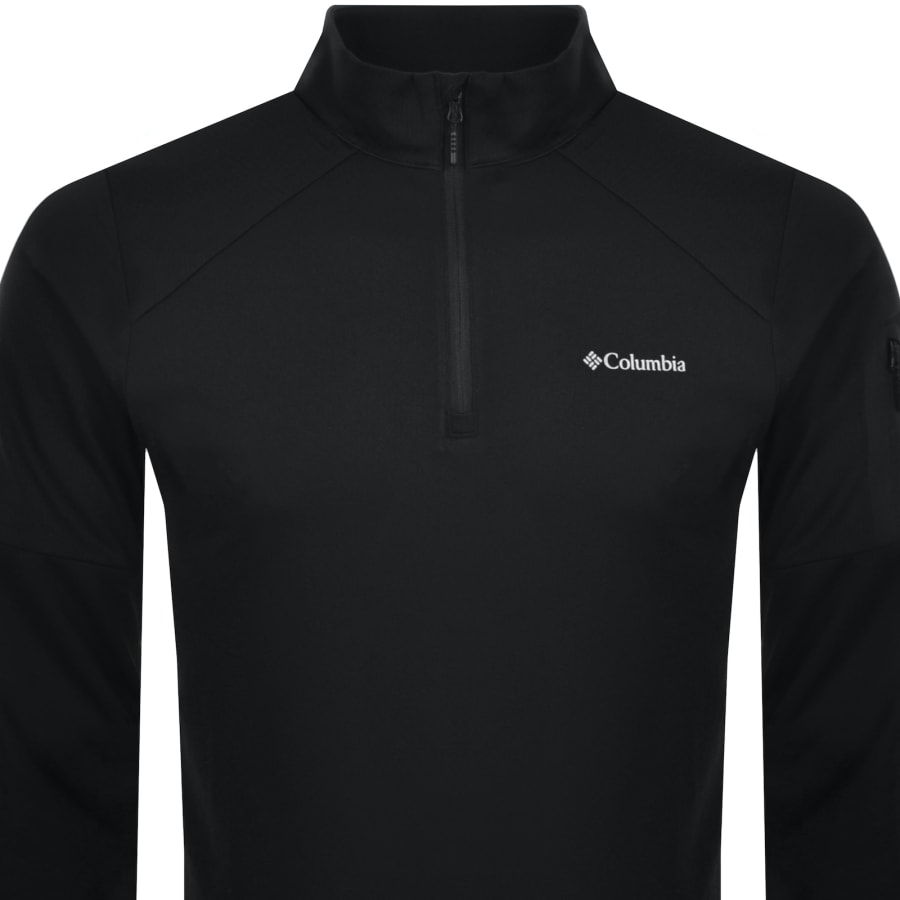 ★★Columbia★★ CU SHIELD WOVEN PULLOVER BLACK CIV3UTUJ910- Columbia Tech Half Zip Sweatshirt Black | Mainline Menswear